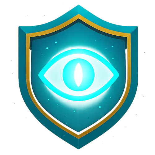 Mystical floating skull with glowing aura